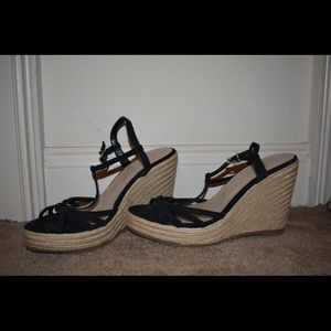 Wedge rope heels